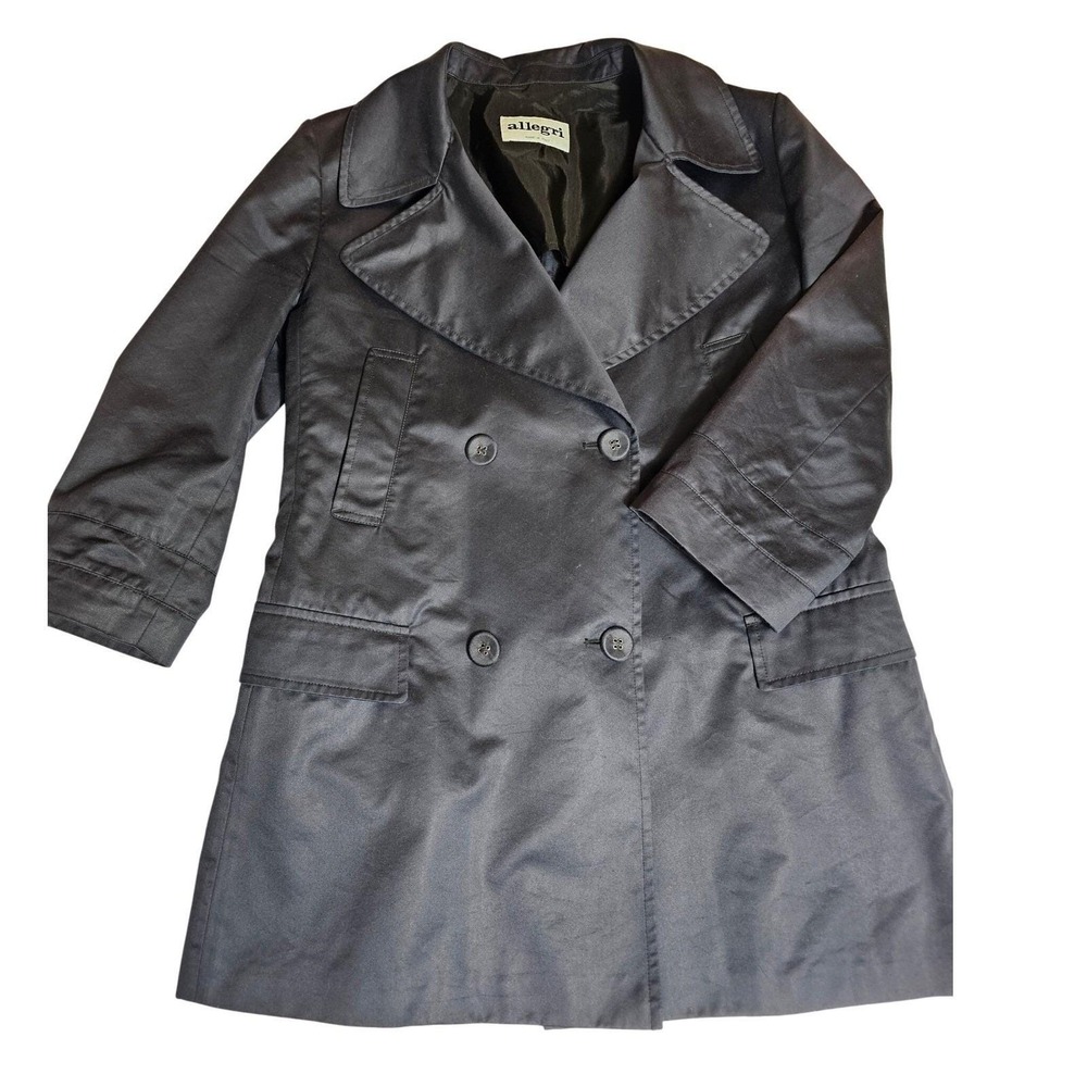 Vintage Allegri Trench Coat Made in Italy 3/4 Length Sleeves Size 44 US 8/10 Med